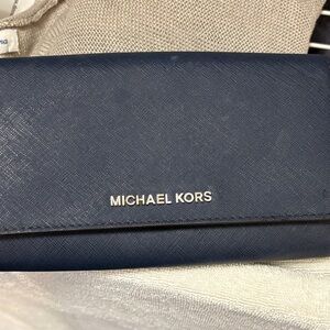 Michael Kors Dark Blue Clutch